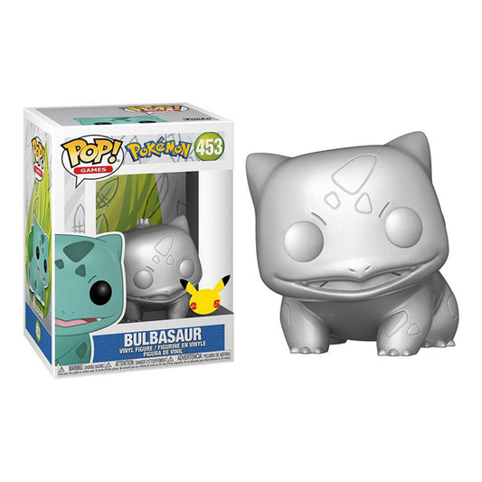 Funko pop jumbo pokemon s6 bulbasaur plateado efecto metalico 10pulgadas edicion especial exclusivo 59874