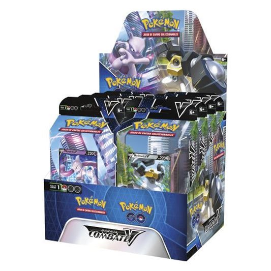 Juego de cartas pokemon tcg pokemon go baraja de combate mewtwo & melmetal 8 unidades español