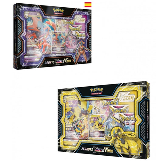 Pokemon tcg card game battle decks deoxys vmax &amp; vstar 6 units spanish