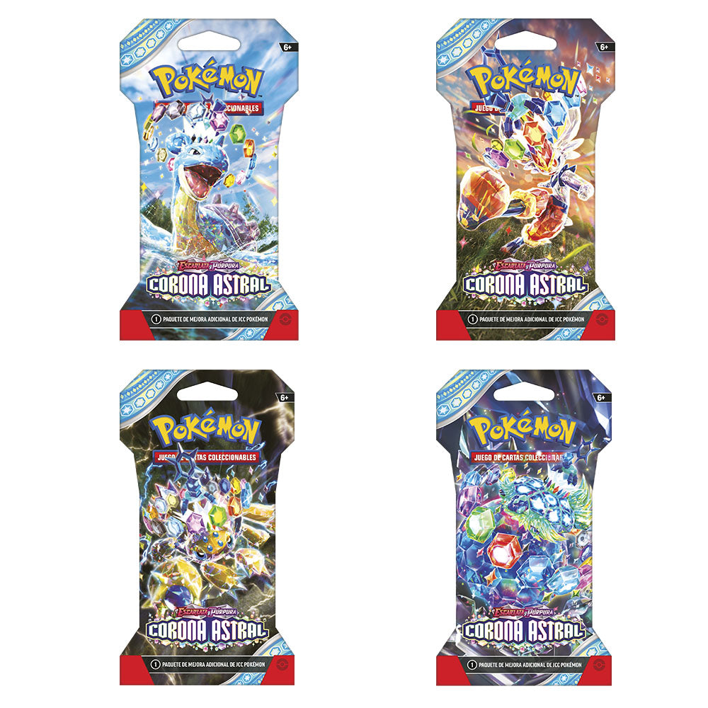 Juego de cartas pokemon tcg sv07 sleeved booster 24 unidades español