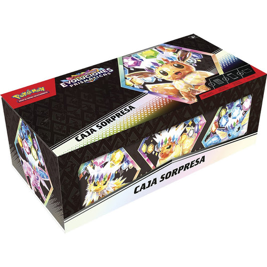 Pokemon tcg card game surprise box prismatic evolutions sv8.5 spanish